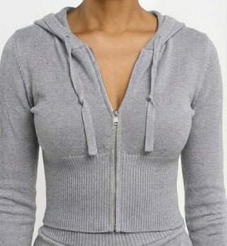 NINETH Knit Top (Gray) - nineth closet